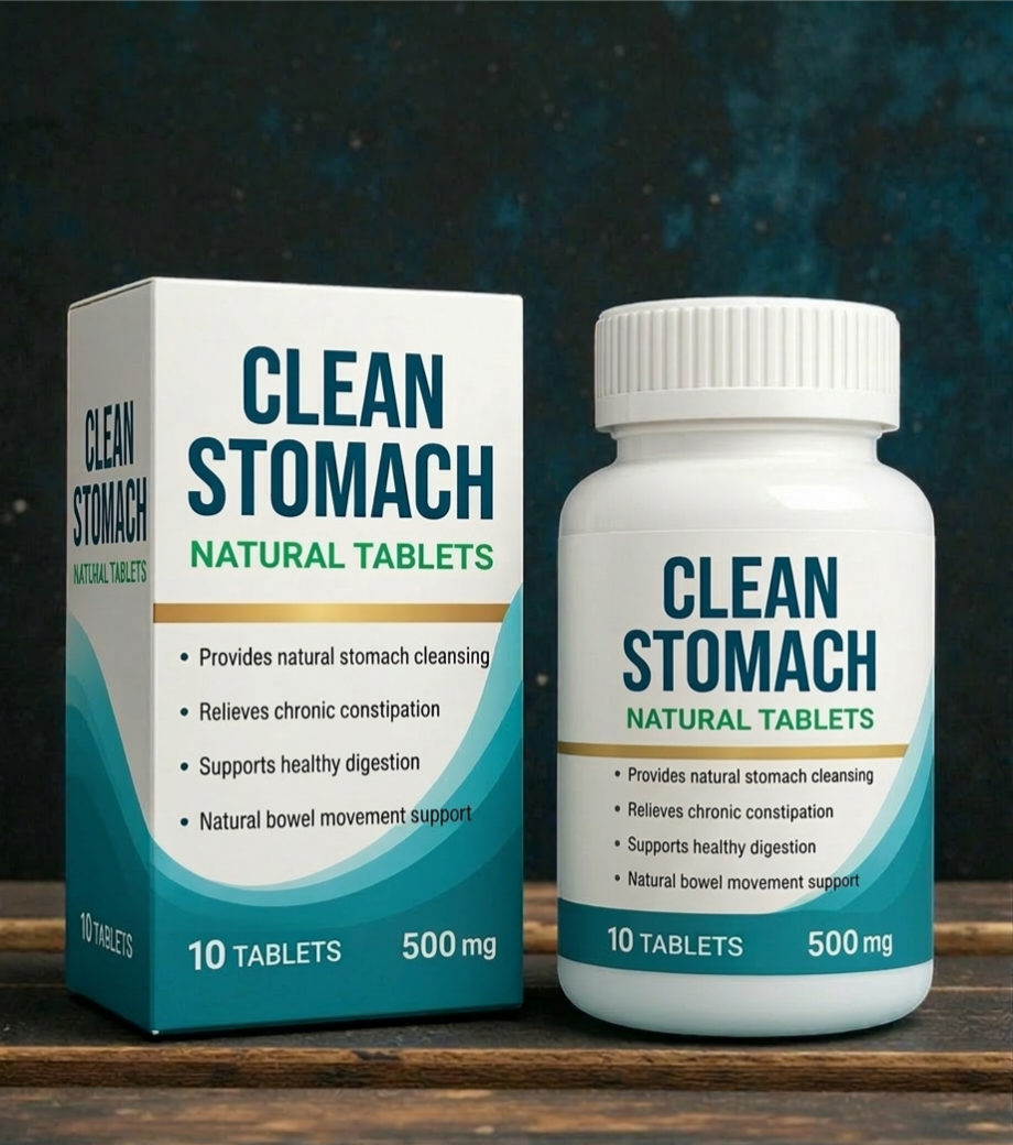 Clean Stomach Natural Tablets – Herbal Constipation Relief & Digestive Cleanse
