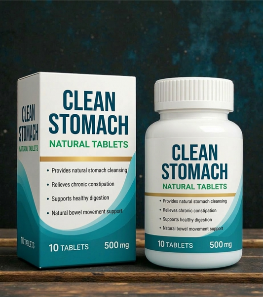 Clean Stomach Natural Tablets – Herbal Constipation Relief & Digestive Cleanse