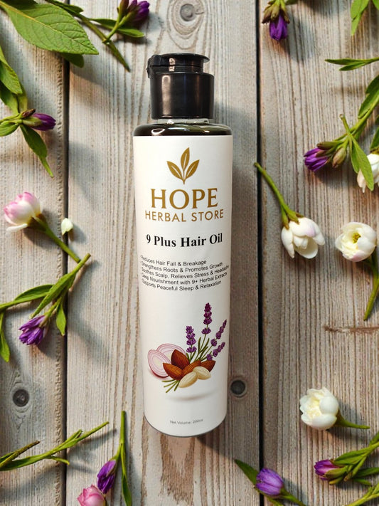 Nine Plus Herbal Hair Oil for Hair Fall and Hair Regrowth